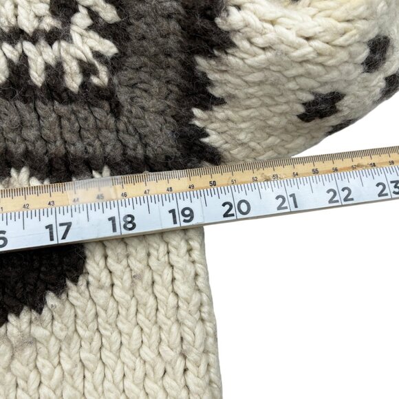 American Eagle Wool Blend Cowichan Pullover Navajo Western Sweater Women's Small - Picture 4 of 6